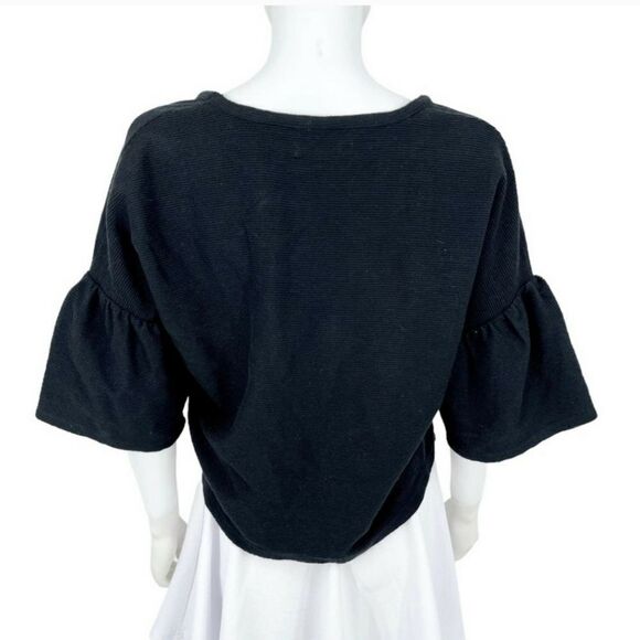 Madewell Texture & Thread Gathered-Sleeve Top sz Sm - Picture 3 of 14